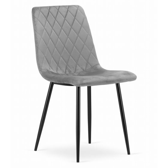 TURIN-tuoli, vaaleanharmaa sametti (1 kpl)