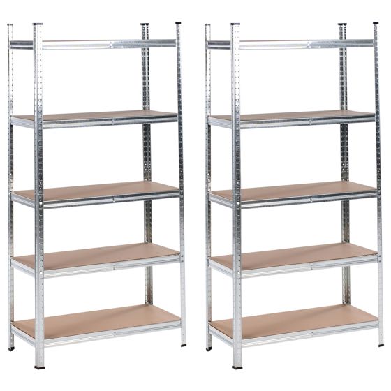 Varastohyllysetti 2 kpl XITTA metalli 75 cm 30 cm Hopea