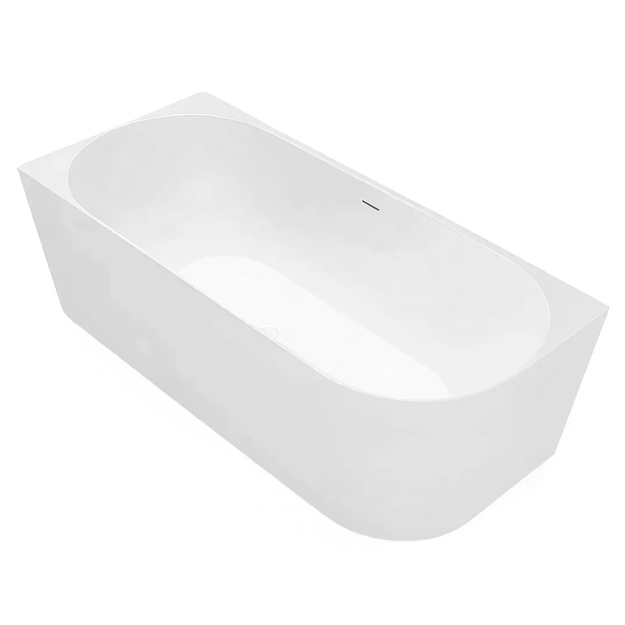 REA Kulma-amme Bellanto Slim 150 Vasen Valkoinen, 150X74X58CM