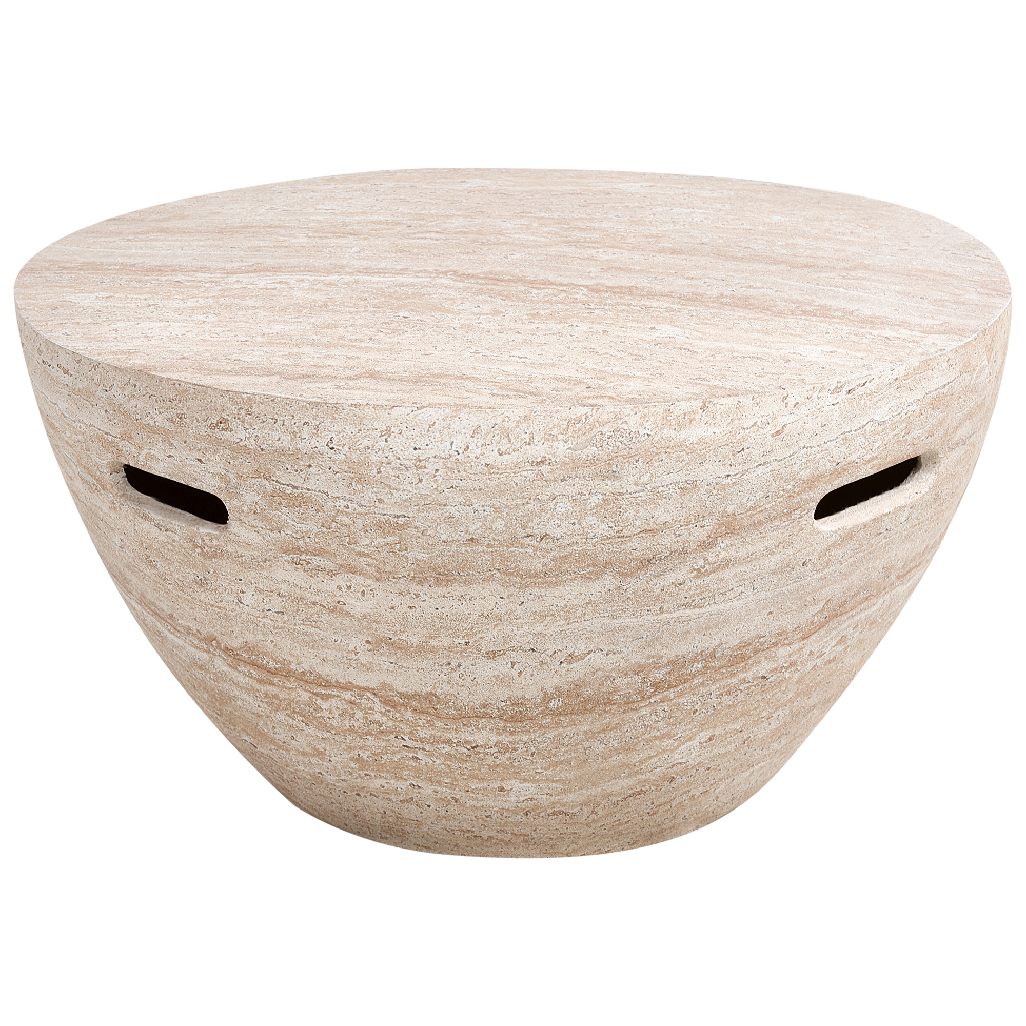 Sohvapöytä VICARELLO 68 cm 68 cm Travertiinikuvio