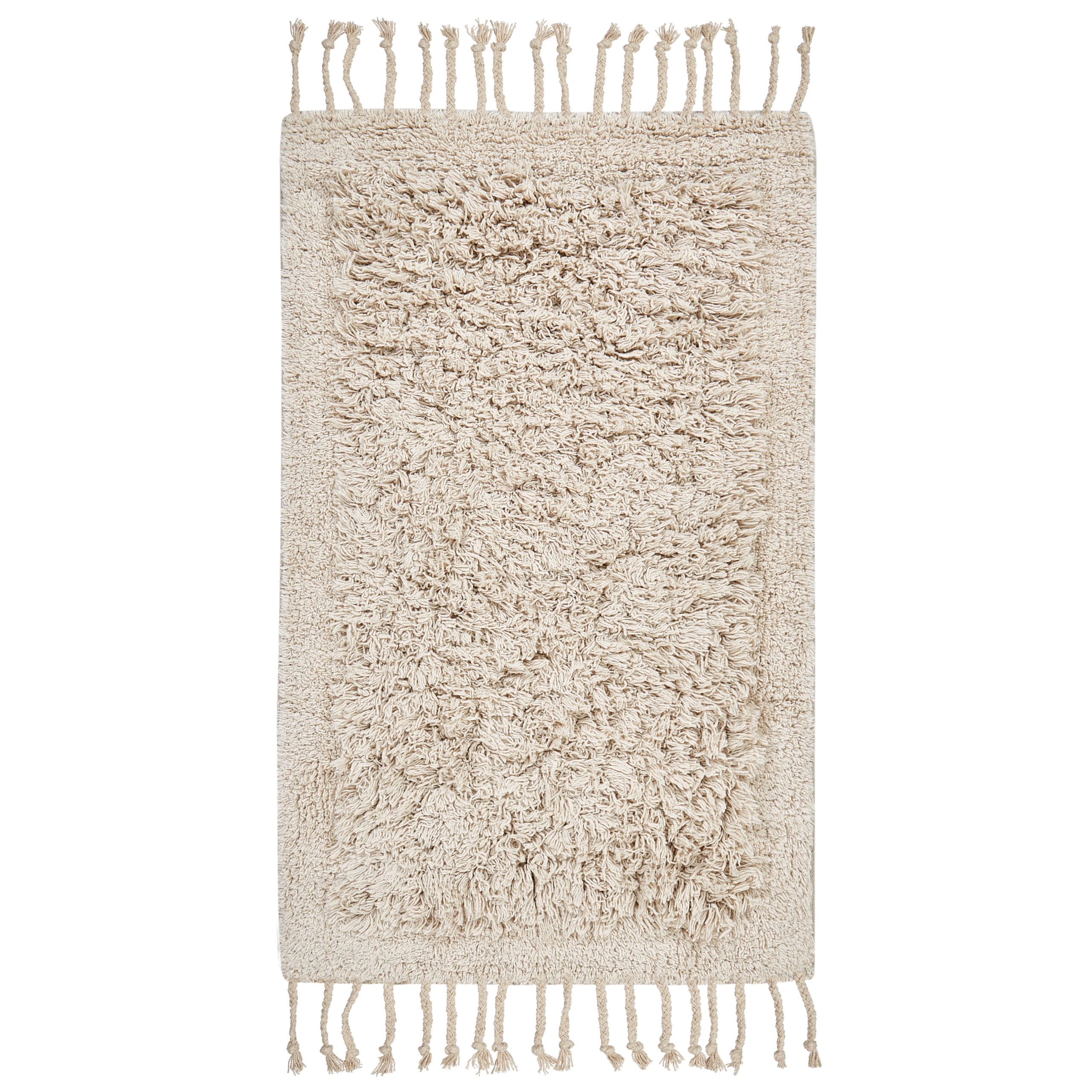 Kylpyhuonematto OLTAN Beige 50 x 80 cm Puuvilla