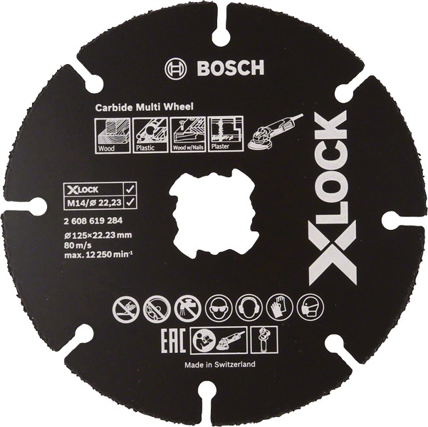 Bosch X-LOCK Multi Construction -Katkaisulaikka 125 x 1,0 mm 10 kpl