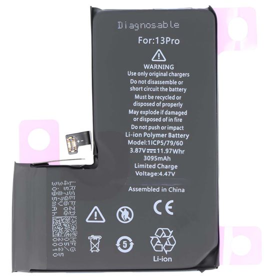 Akku iPhone 13 Pro Li-Polymer 7,74V 2250mAh diagnosoitava