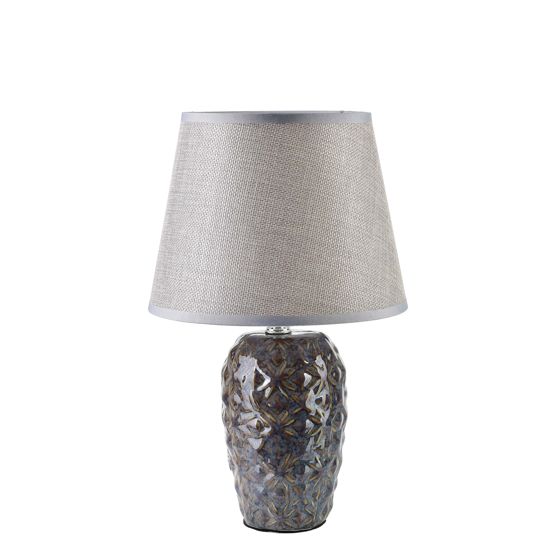 Pöytävalaisin keramiikka Mondex Leti Rustic 9x9x31 ruskea 1pc