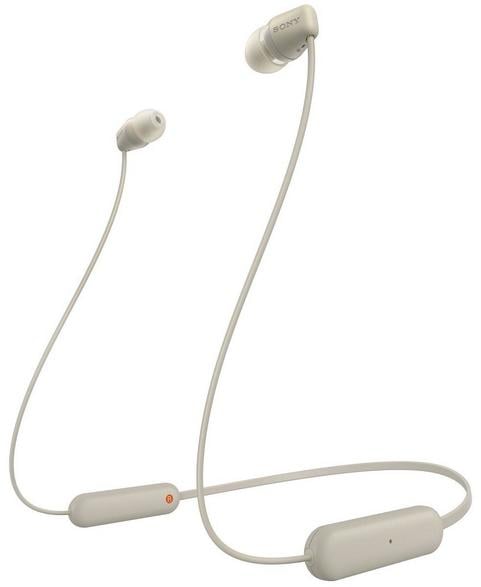 Sony WI-C100 langattomat kuulokkeet, beige