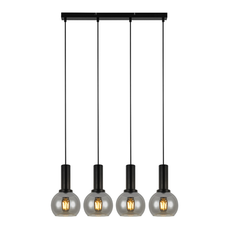 NETTLIFE-ruokapöydän riippuvalaisin, lasinen riippuvalaisin, 4 liekkiä, vintage-ruokapöydän valaisin, E27, retro