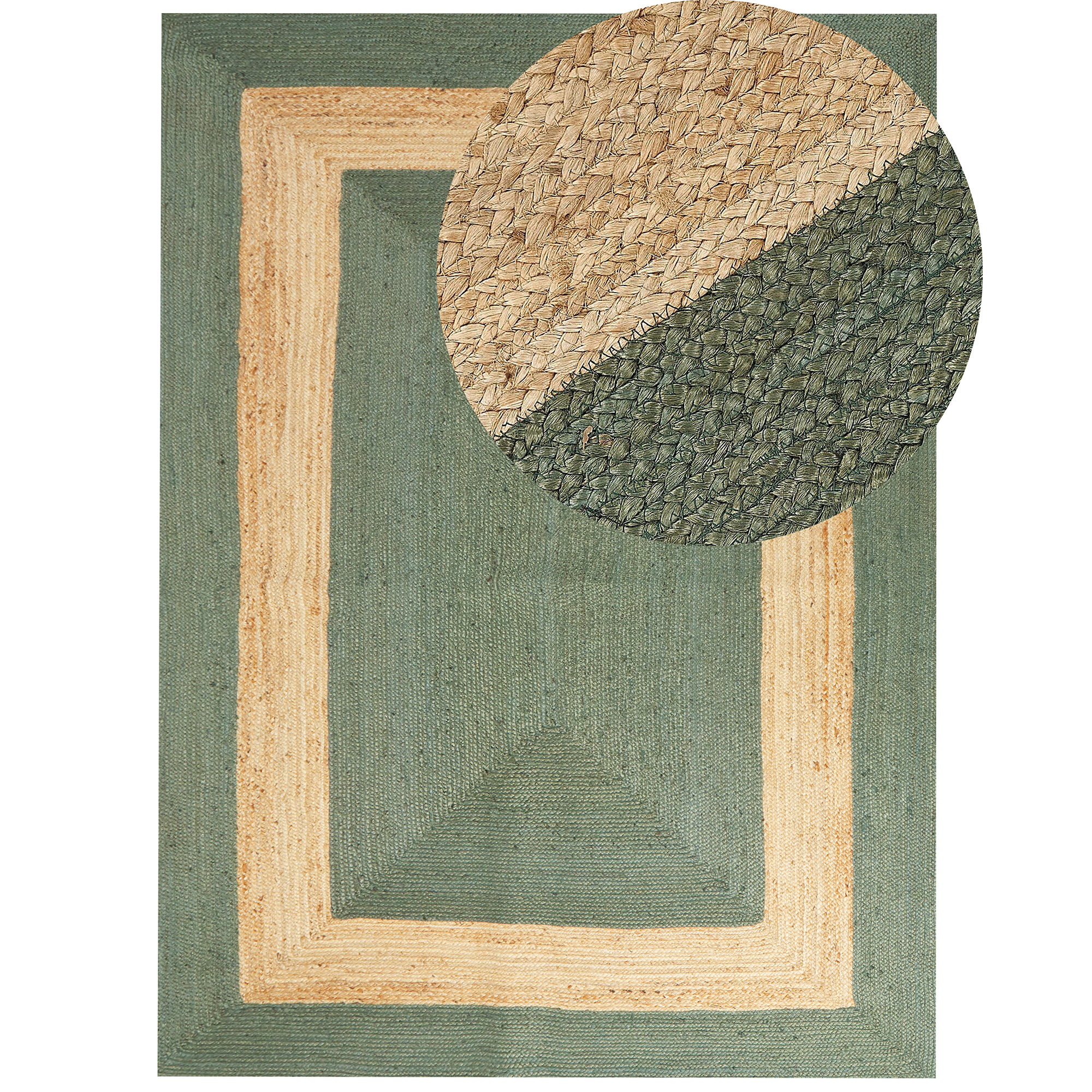 Matto KARAKUYU Vihreä 300 x 400 cm juutti