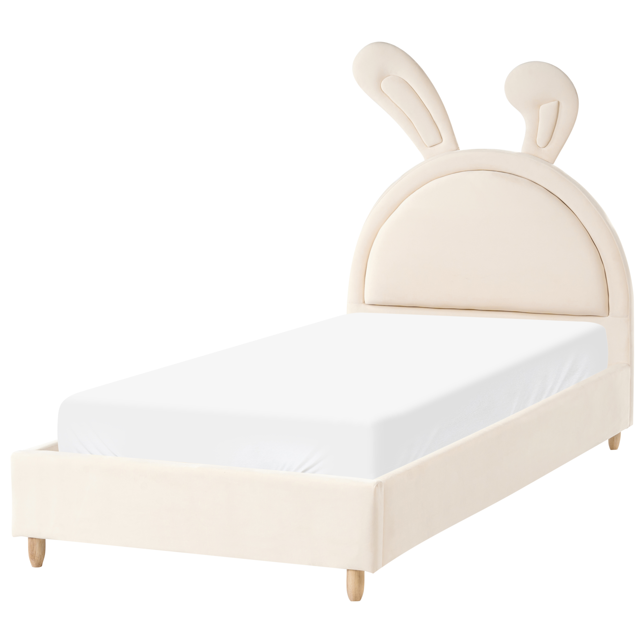 Lastensänky Kani Sametti LALLIAS 90 x 200 cm Beige