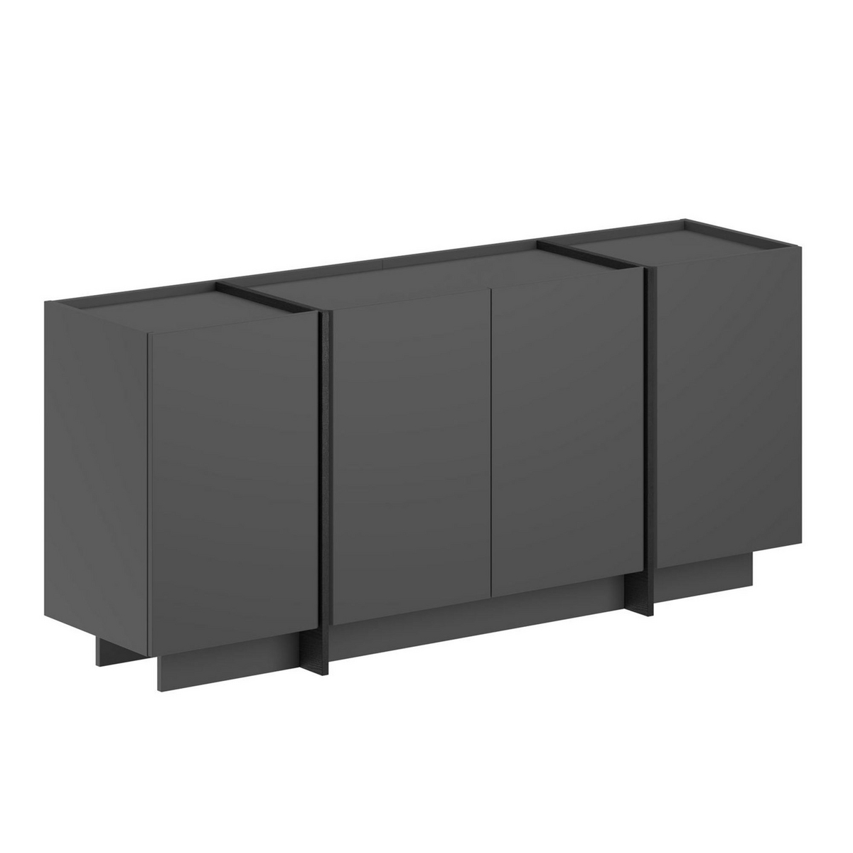 Norda Design moderni konsolipöytä, 180 cm | 100 % melamiinipinnoitettu, pehmeästi sulkeutuvat saranat, 18 mm