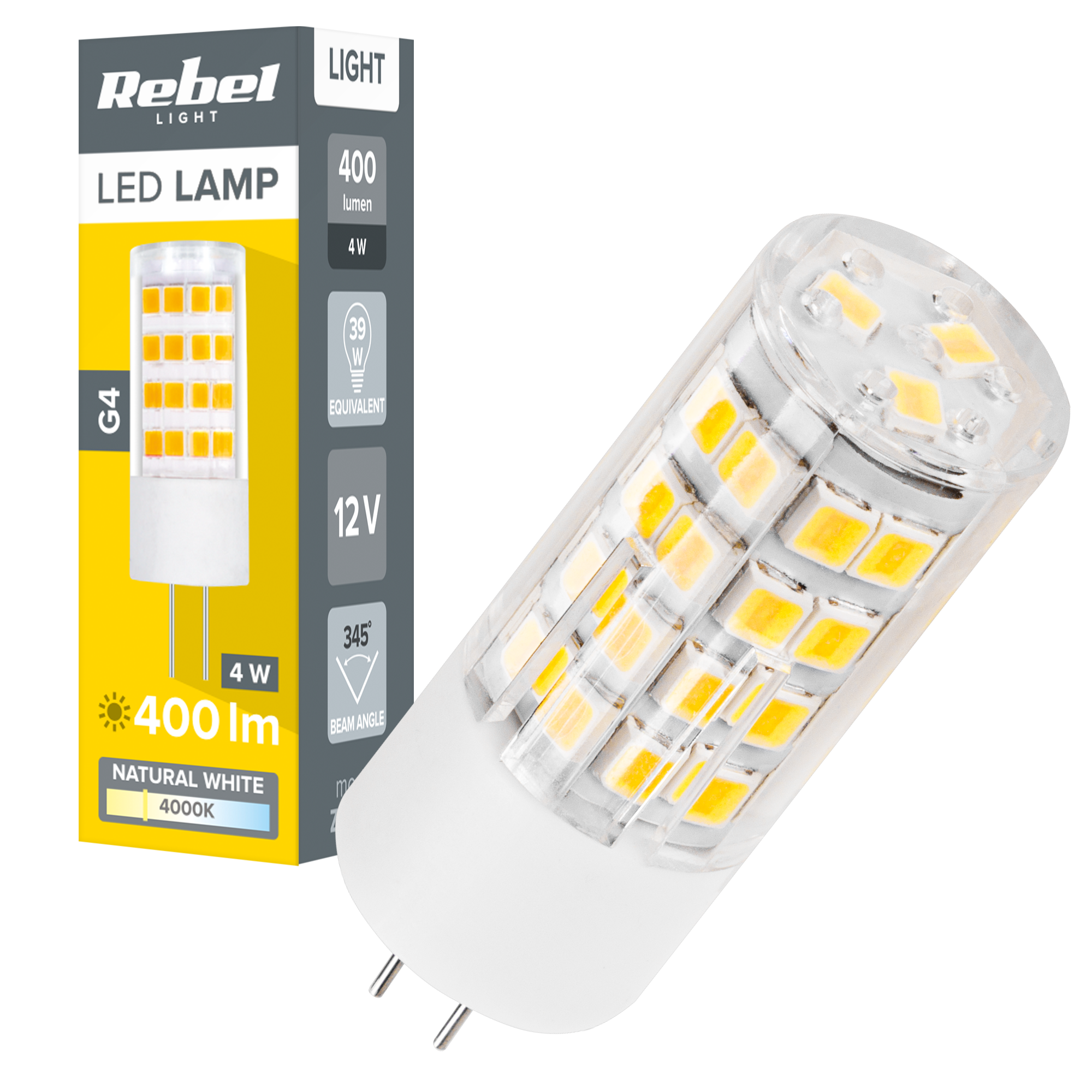 LED-lamppu Rebel 4W, G4, 4000K, 12V