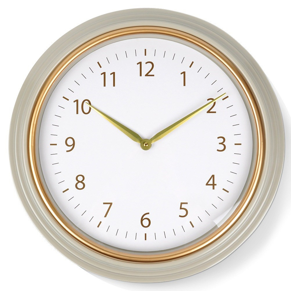 Valkokultainen seinäkello 50 cm