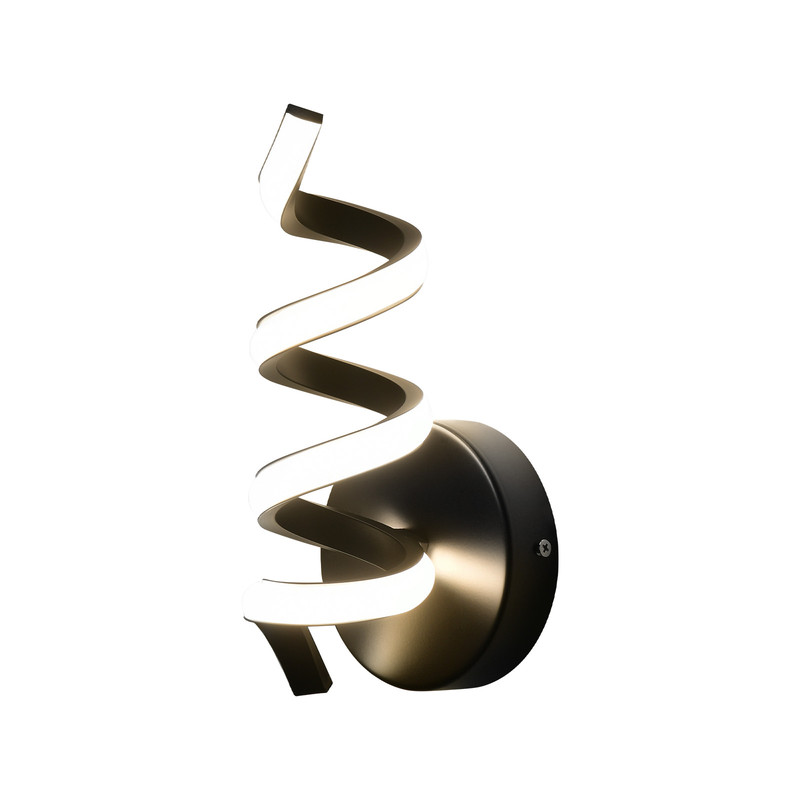 NETTLIFE moderni musta 7 W LED - seinävalaisin portaisiin, lämmin valkoinen, 3000 K