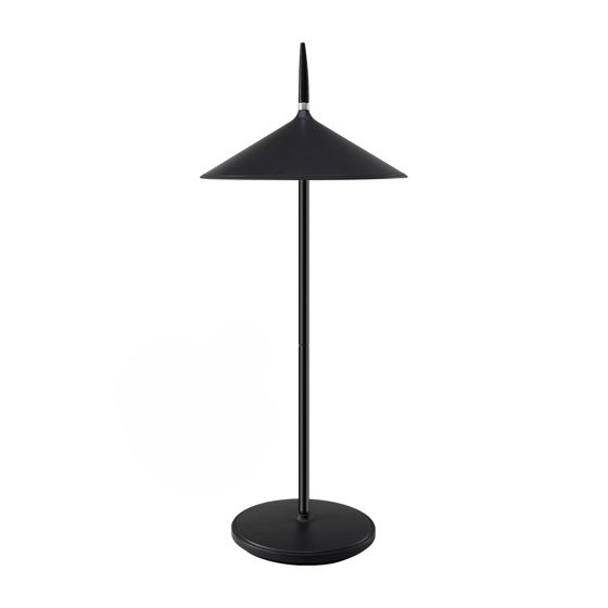 NETTLIFE Langaton LED - kosketusyövalaisin, Musta Himmennettävä, Pöytävalaisin 1800mh A, Ladattava USB:llä, Sisäänrakennettu, LED Jatkuvasti, IP44