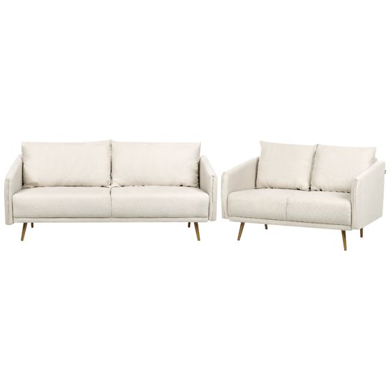 Sohvaryhmä 5-istuttava MAURA kangas Vaaleanbeige