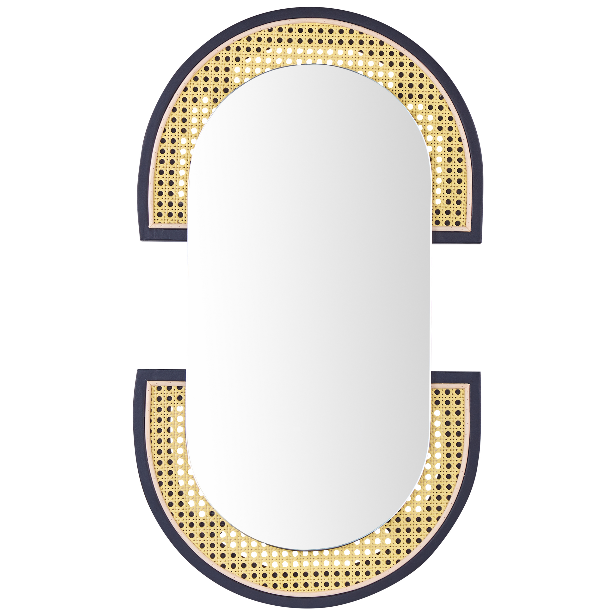 Seinäpeili STAINS 43 cm 75 cm rottinki Luonnonväri