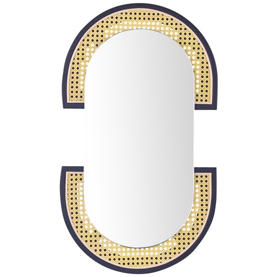 Seinäpeili STAINS 43 cm 75 cm rottinki Luonnonväri