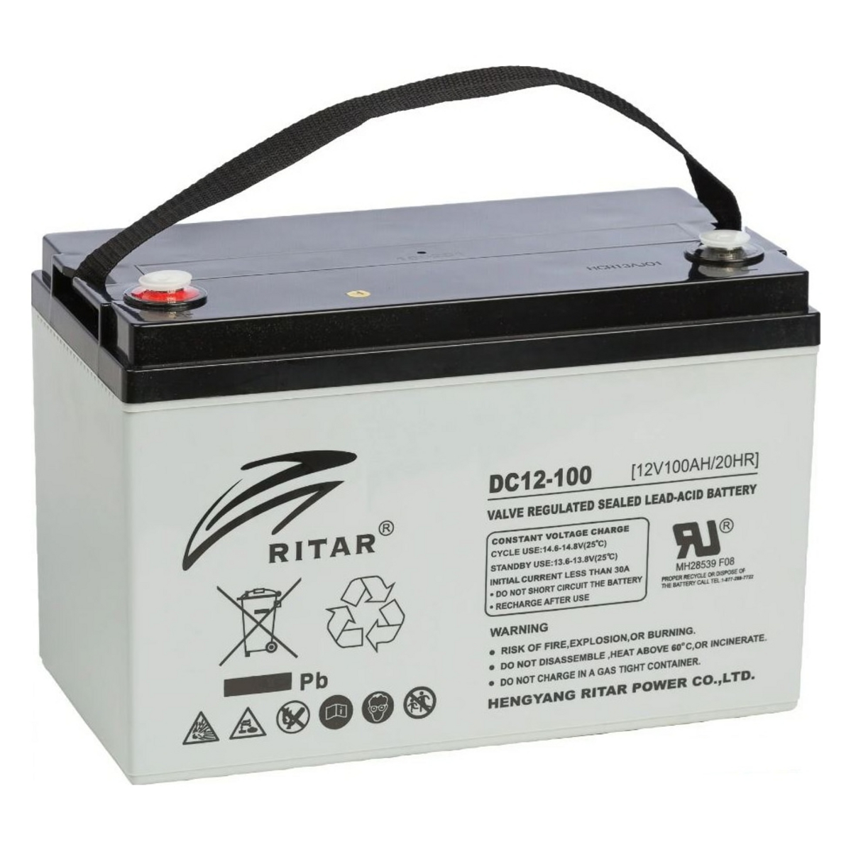 BrightSolar huoltovapaa AGM akku DC12-100Ah