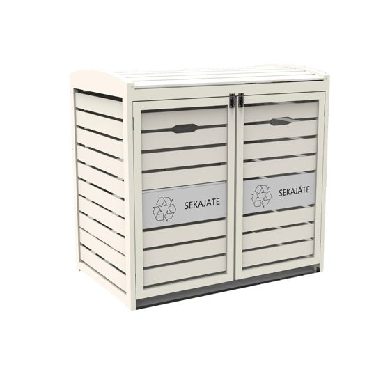 Viheraarni Jäteastiasuoja 1 660L Valkoinen