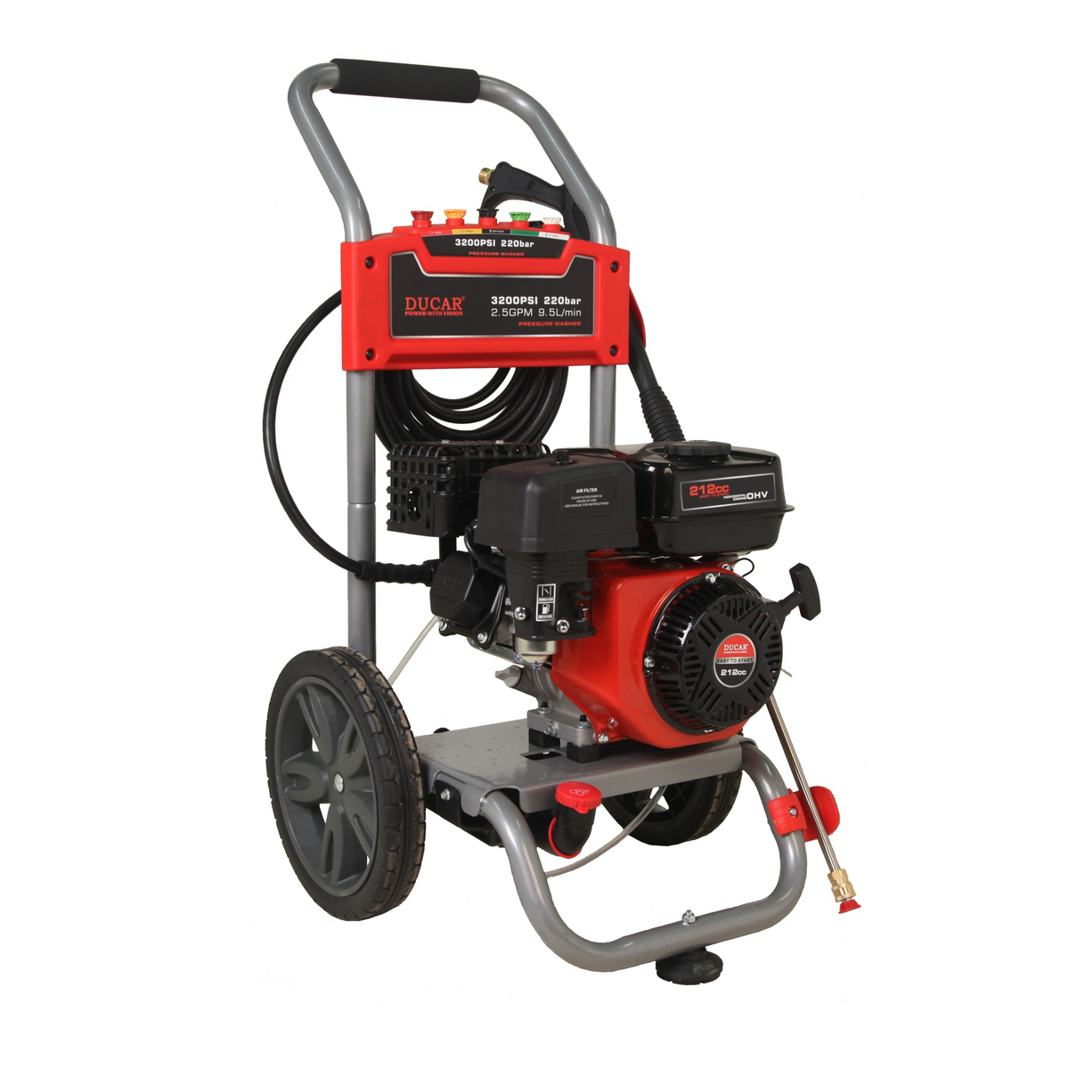 Ducar imevä polttomoottori painepesuri DGPW3200H 228 bar