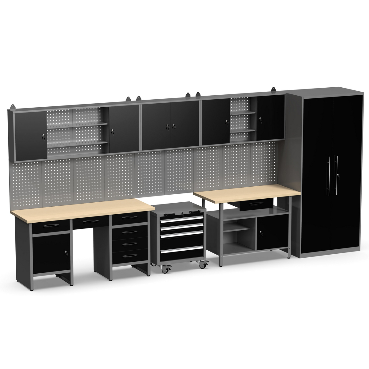 Timco työkalukaapisto Elite+ 450x60x205 cm