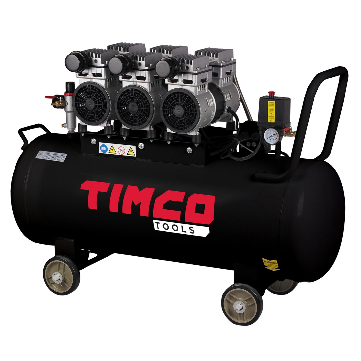 Timco öljytön kompressori 3x1 hp 100 l