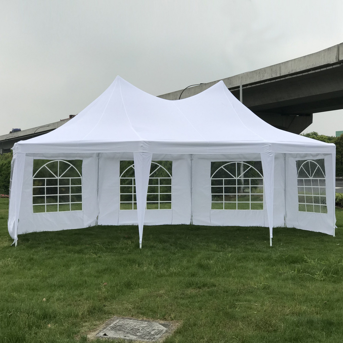 Green Land 10-kulmainen juhlateltta 6,5x8,9 m