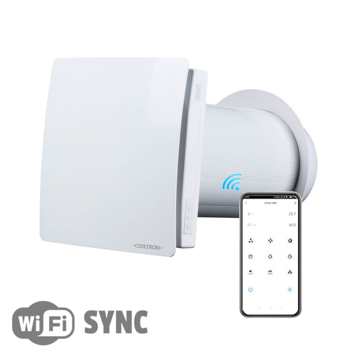 Cooltron ilmanvaihtokone lämmön talteenotolla Reco 60 SYNC WIFI