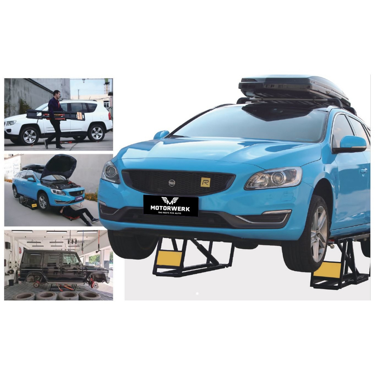 Motorwerk siirrettävä autonostin 3500 kg 230 V