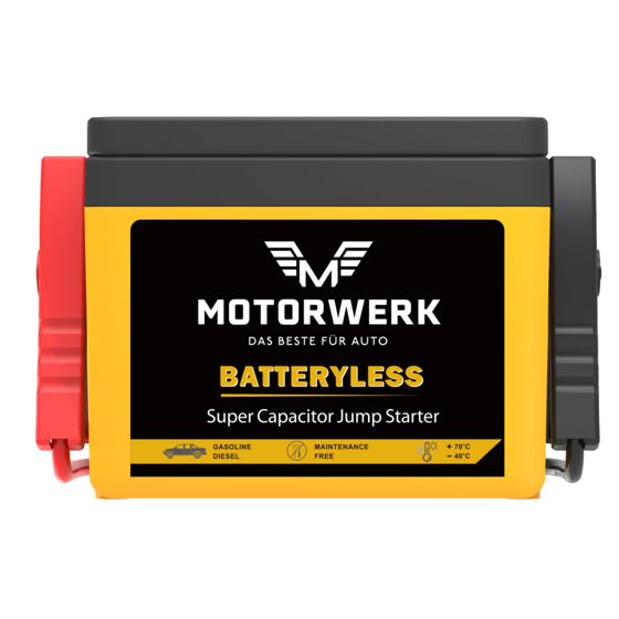 Motorwerk apukäynnistin 12V akuton superkondensaattori