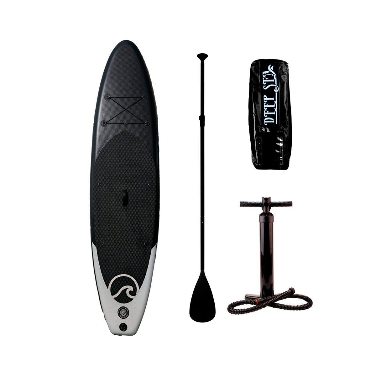 Deep Sea SUP-lautasetti Pro, musta