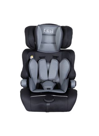 Kikid Turvaistuin Basic 76-150cm R129, musta-harmaa