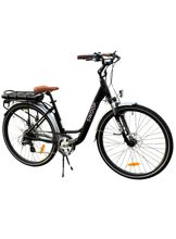 Swoop sähköpyörä City, naisten 28", musta