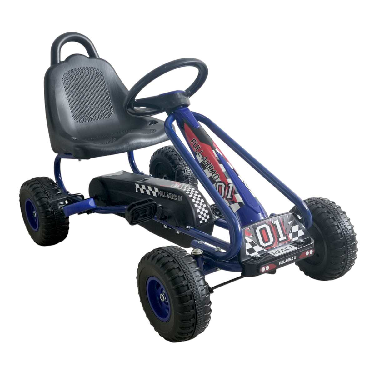 React Polkuauto Rally Blue