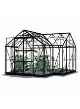 Lykke Kasvihuone T-muotoinen musta 12,8 m2