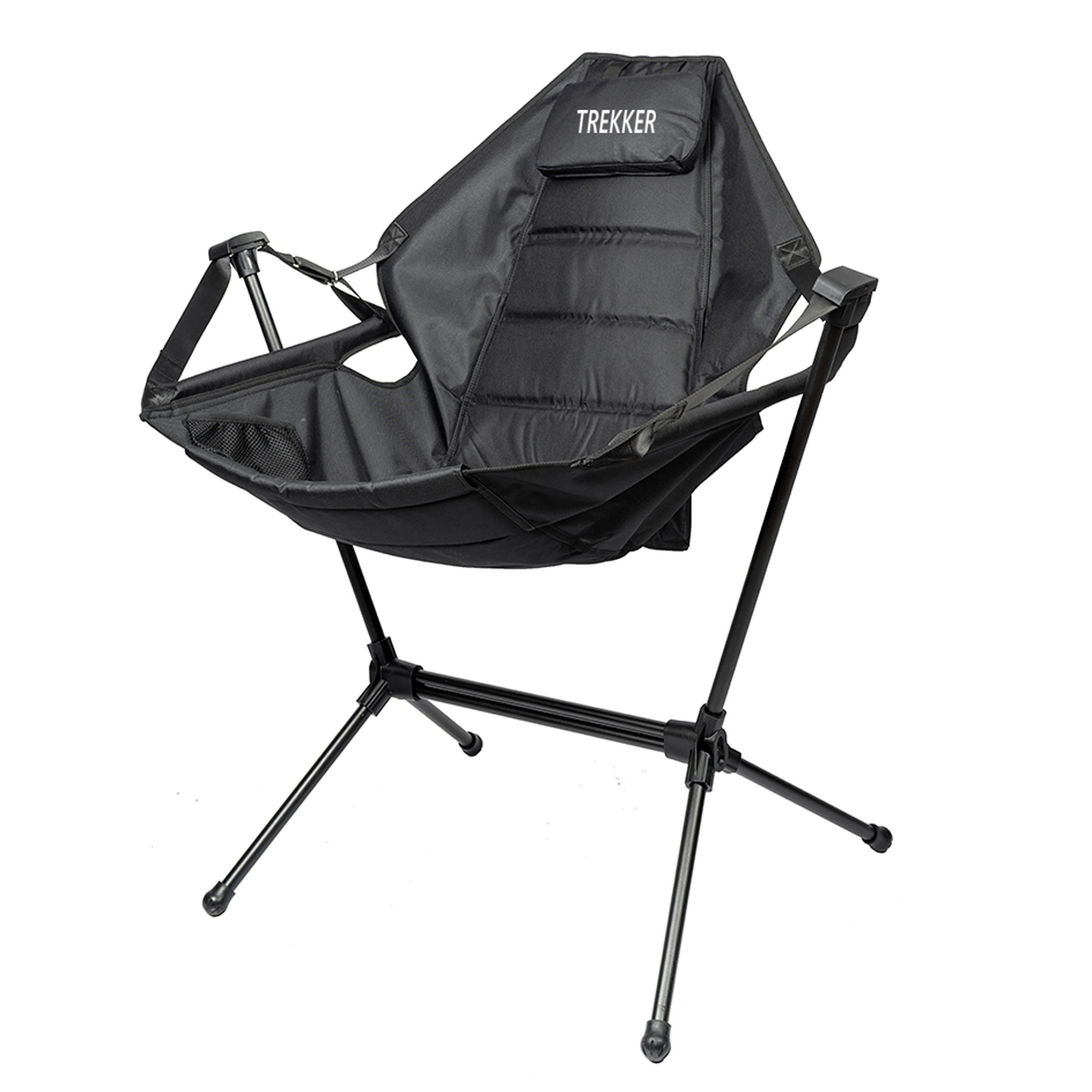 Trekker Retkituoli Premium, musta - max 150kg