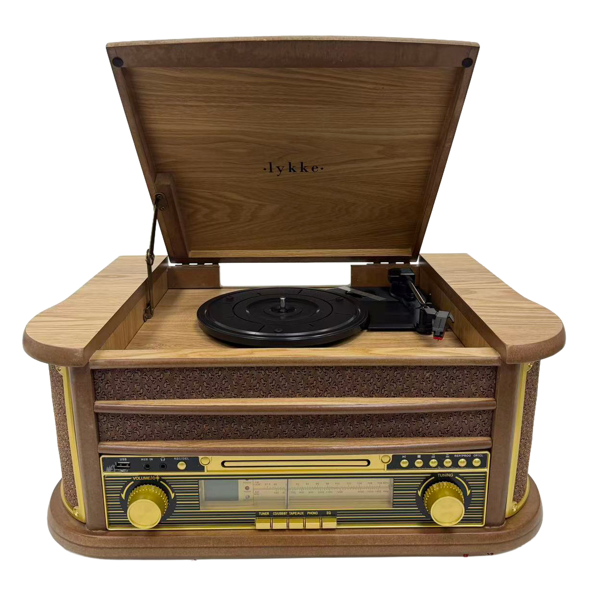 Lykke Vinyylisoitin Retro AM/FM Bluetooth