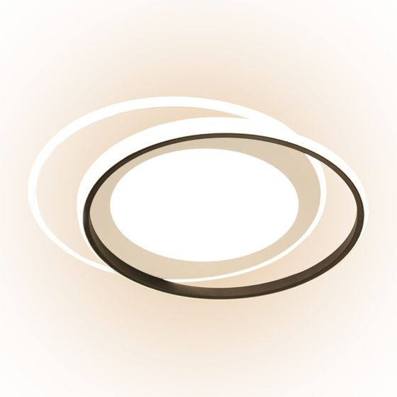 NETTLIFE LED - kattovalaisin, mustavalkoinen pyöreä, 66W moderni, himmennettäväKaukosäätimellä, olohuoneen lamppu, makuuhuoneeseen Keittiöön