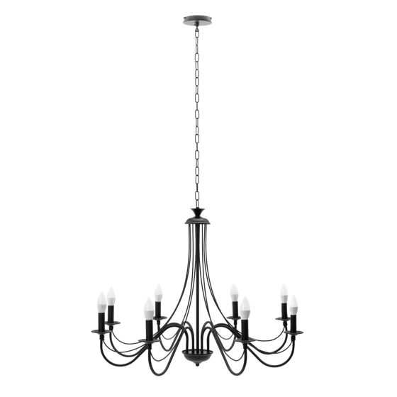 TOOLIGHT riippuva kattovalaisin APP648-8CP musta, 60x60x110cm