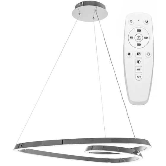 TOOLIGHT riippuvalaisin LED APP798-CP LOOP Kromi, 63x61, 5x75cm