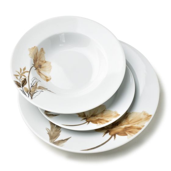 Astiasto posliini AFFEKDESIGN by MONDEX LEA BEIGE 27 cm beige 18 osaa