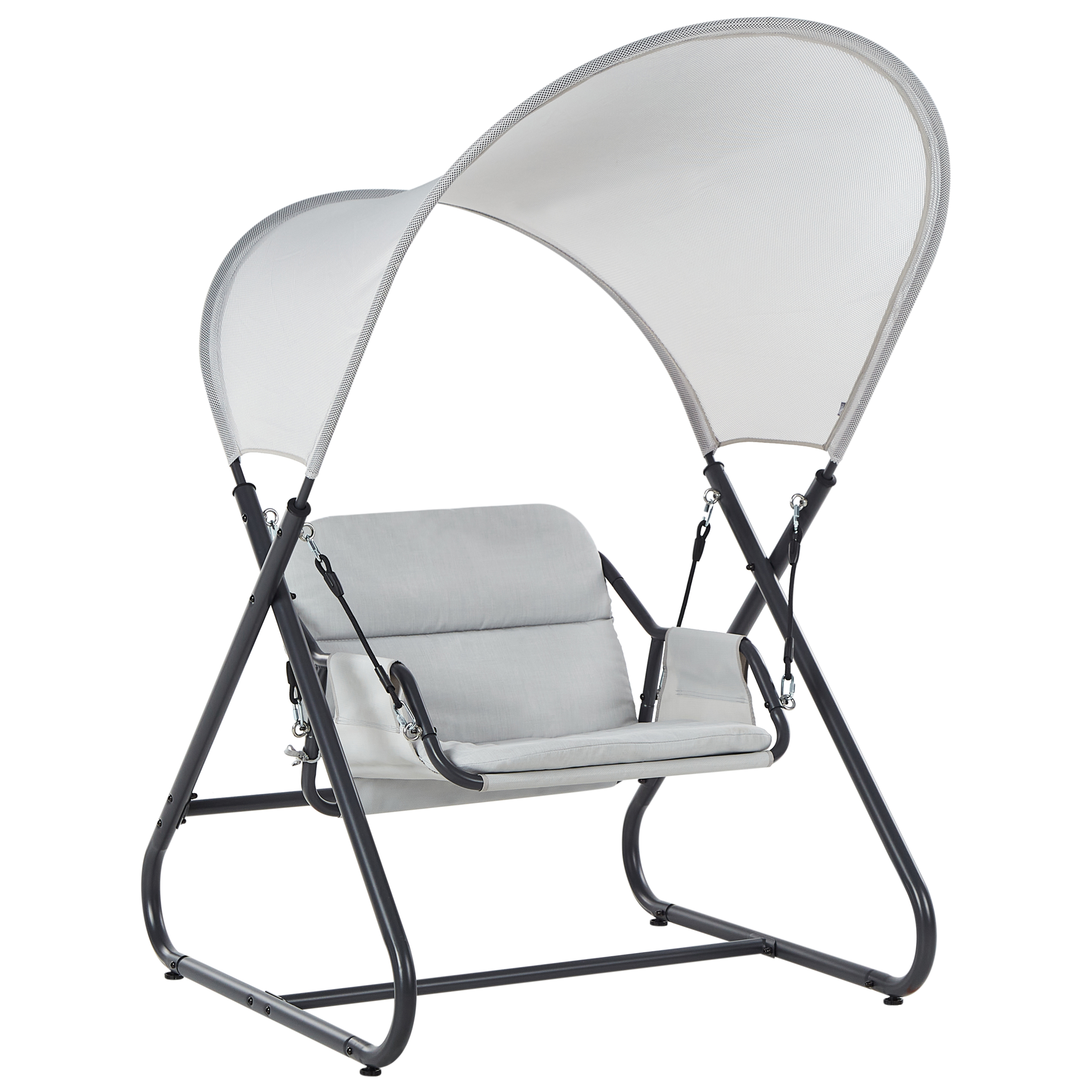 Puutarhakeinu SOLAGNA metalli Vaaleanharmaa