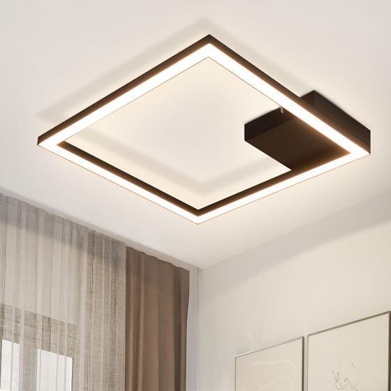 NETTLIFE LED - kattovalaisin, lämmin, valkoinen, moderni, eteisvalaisin, musta, 12W, 3000K