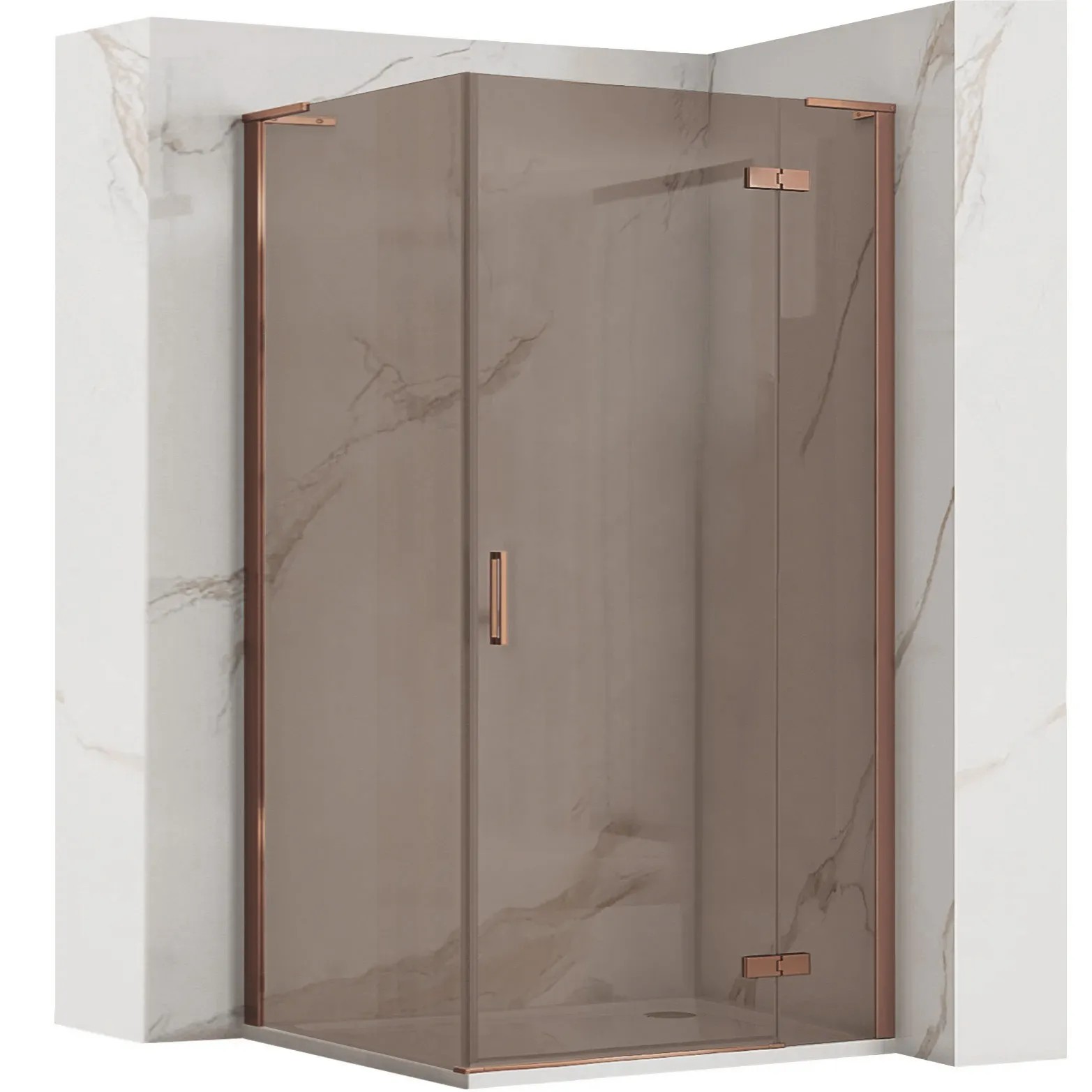 REA Suihkukaappi Hugo 80x90 harjattu kupari, 90X80X200, 5CM