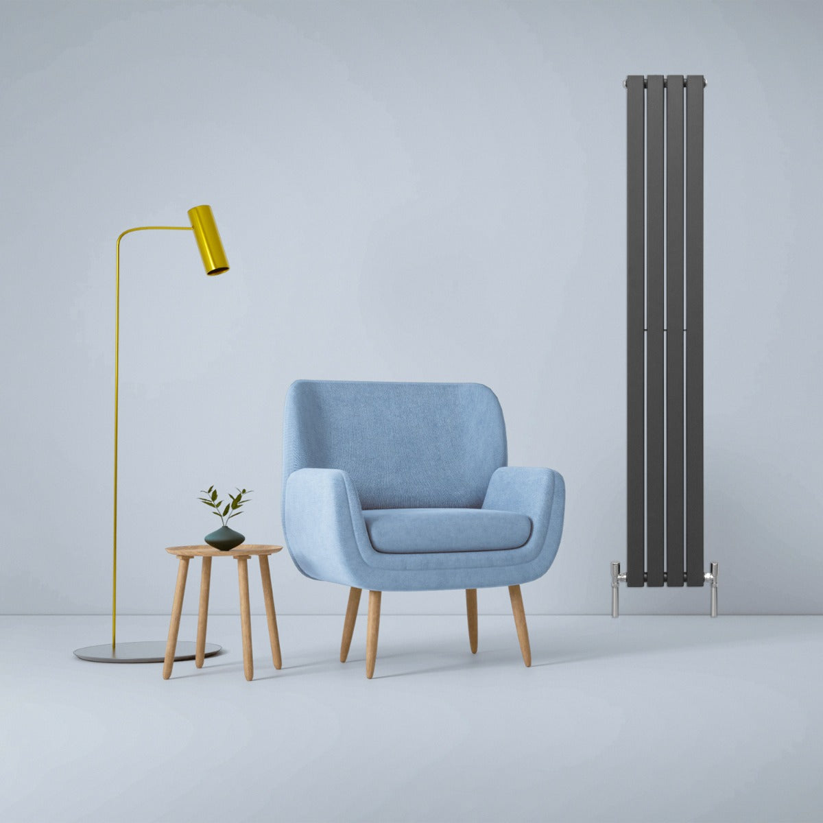 Design-litteät patterit antrasiitinharmaat 1800 mm x 280 mm