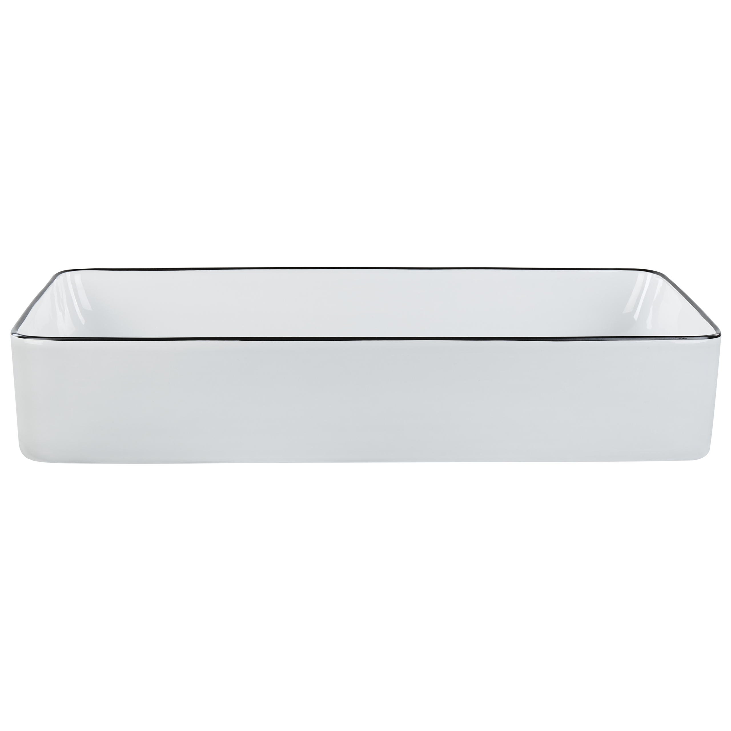 Pesuallas tason päälle XERT 61 x 35 cm keramiikka Valkoinen