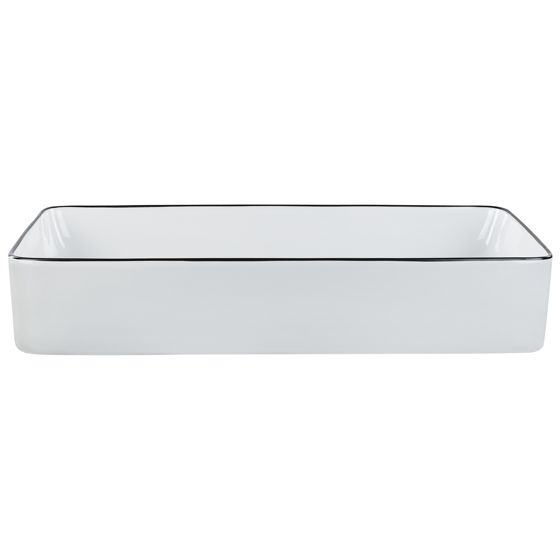 Pesuallas tason päälle XERT 61 x 35 cm keramiikka Valkoinen