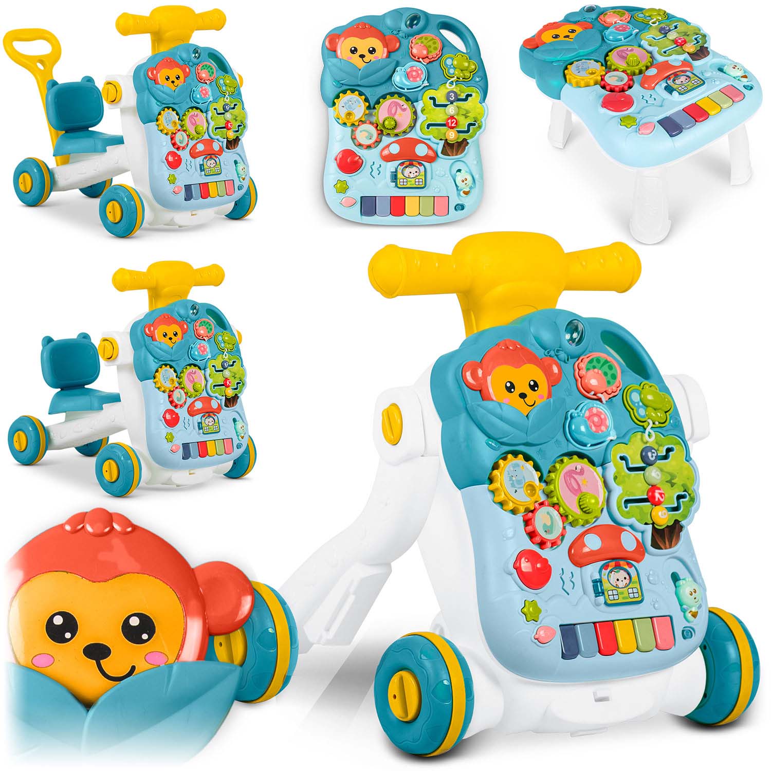 Ricokids 4-in-1 -opetuspöytä, vihreä, 781500