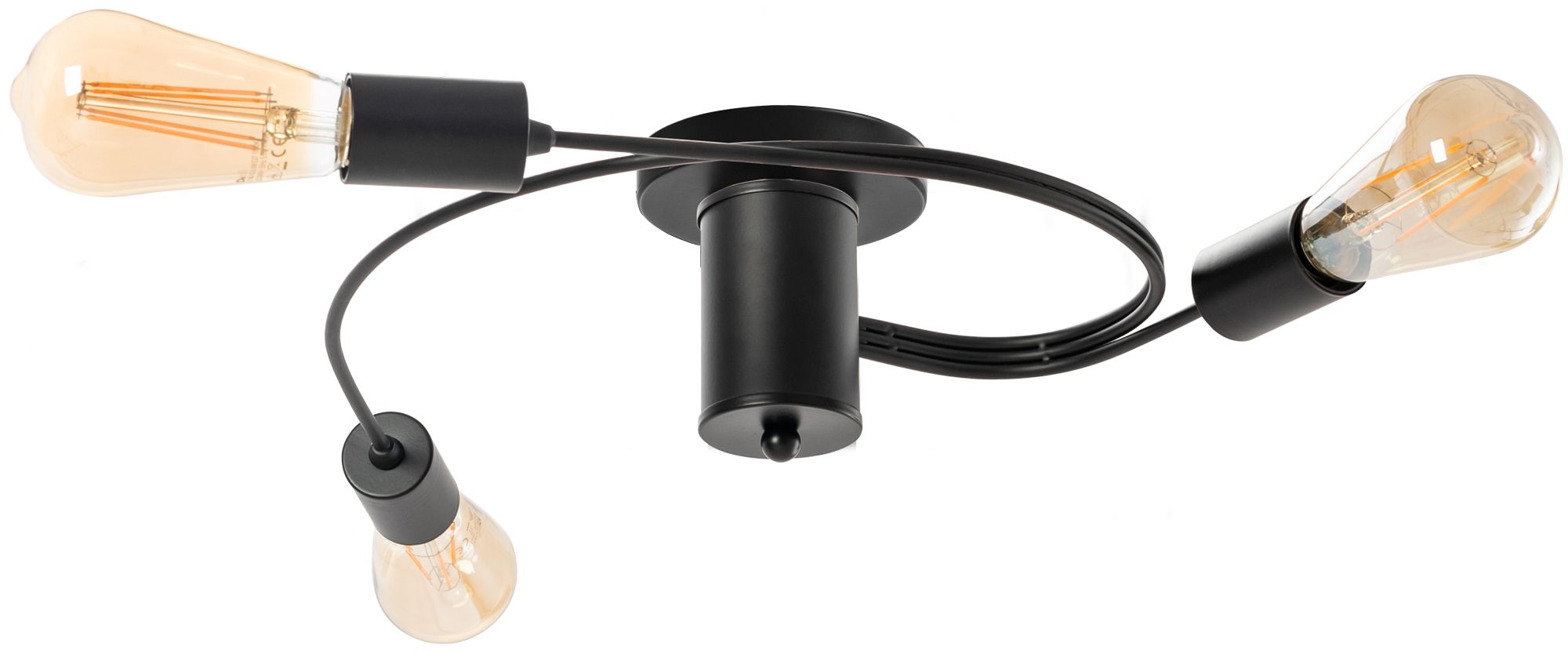 TOOLIGHT kattovalaisin APP742-3C musta, 46x46x15cm