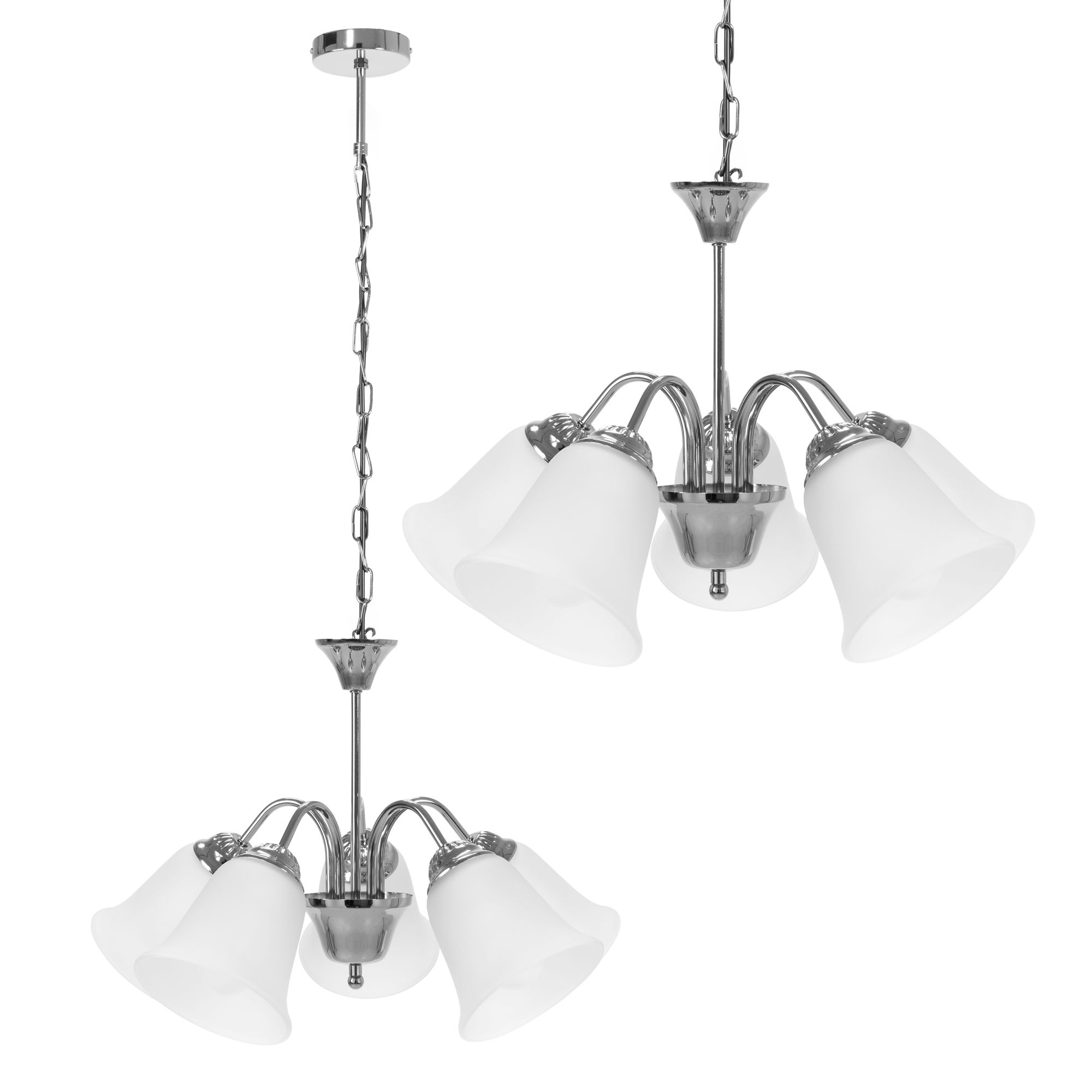 TOOLIGHT Riippuvalaisin App960-5Cp Kromi, 54X54X36Cm