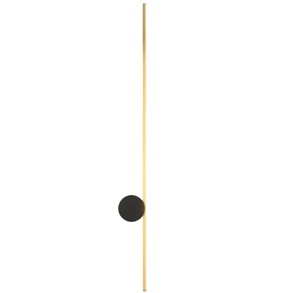 TOOLIGHT seinävalaisin LHJ062-W musta, kulta, 6x10x90cm